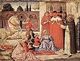St Dominic Reuscitates Napoleone Orsini by Benozzo di Lese di Sandro Gozzoli